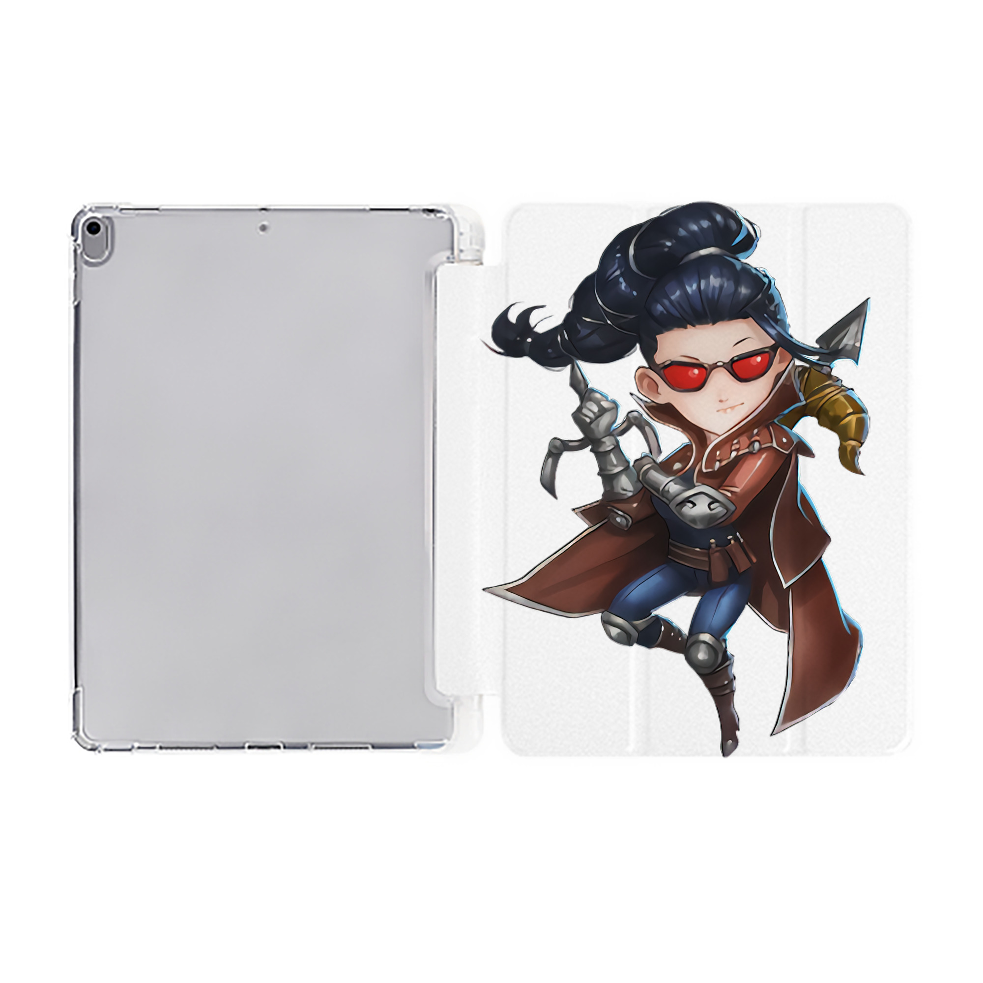 （画像用） リーグ・オブ・レジェンド League of Legends LOL IPad ケース ペン収納付き 三つ折りスタンド PUレザー×シリコン 対応機種9.5/10.5/10.9インチ